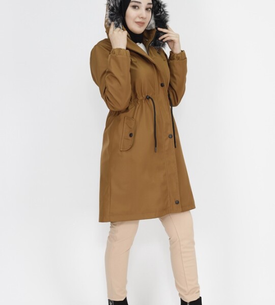 11008 Bondit Kumaş Orta Boy Kaban-TABA