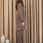 14405 Puane Oversize Basic Takım-BEJ