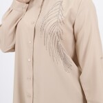 10377 Taş Baskılı Tunik Gömlek