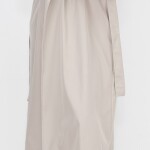 11051 Bondit Kumaş Broş Detaylı Orta Boy Trençkot-TAŞ