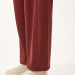 20602 Puane Modal Kumaş Cep Detaylı Takım-BORDO